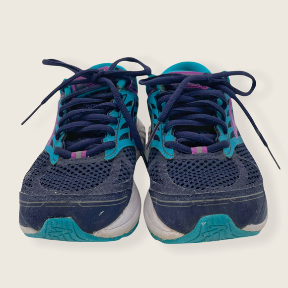 Brooks Addiction 13 Lace Up Running Athletic Sneakers Blue Purple 6 - Picture 2 of 8